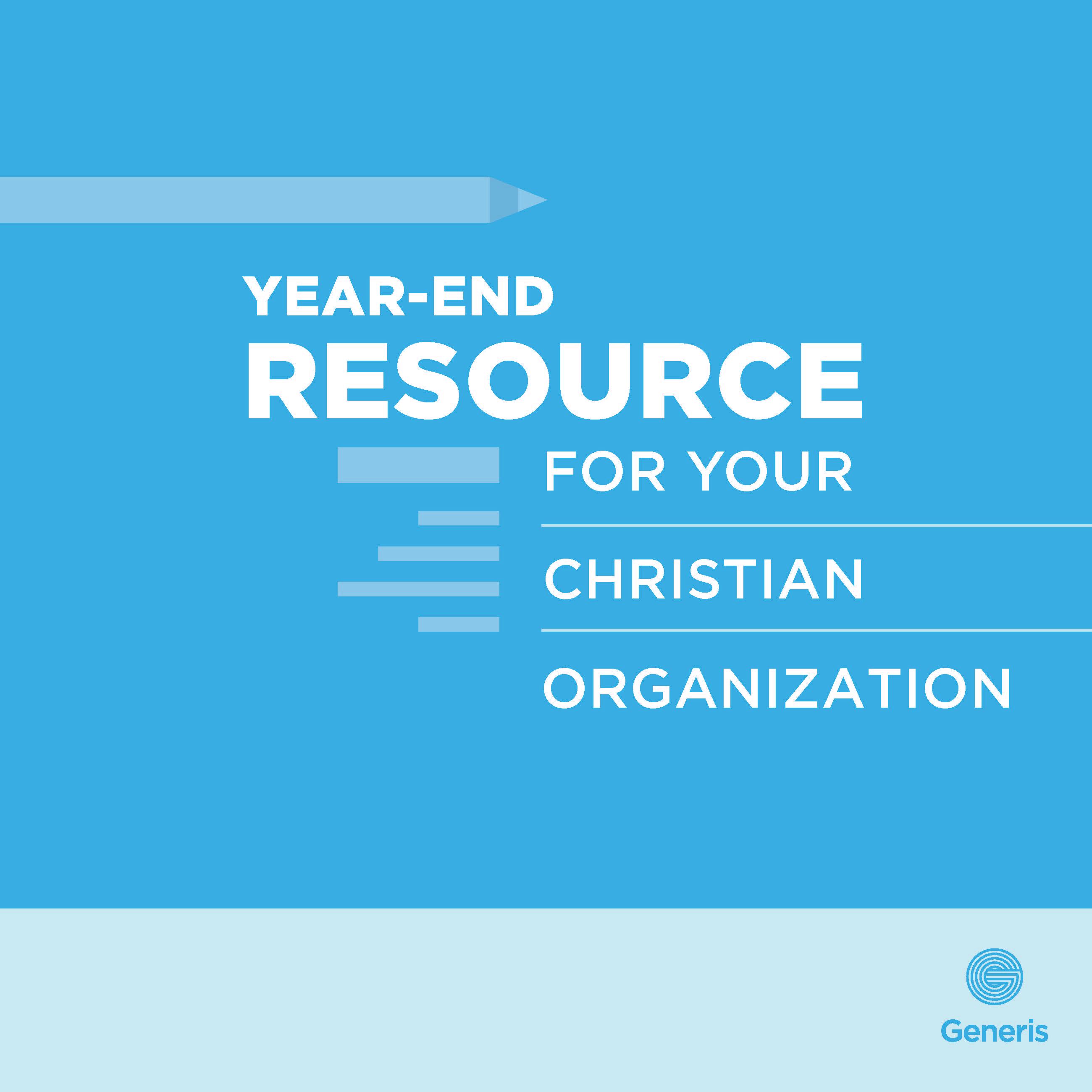 Year-End Resource for Christian Organizations