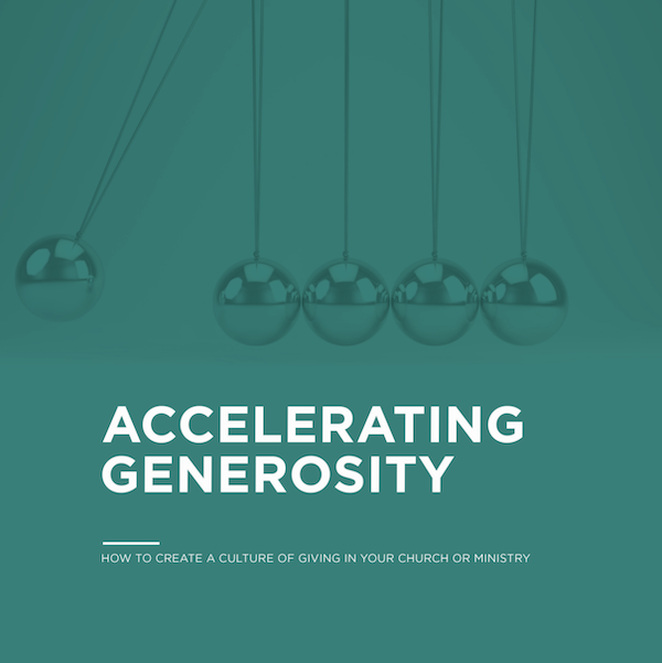 Accelerating Generosity